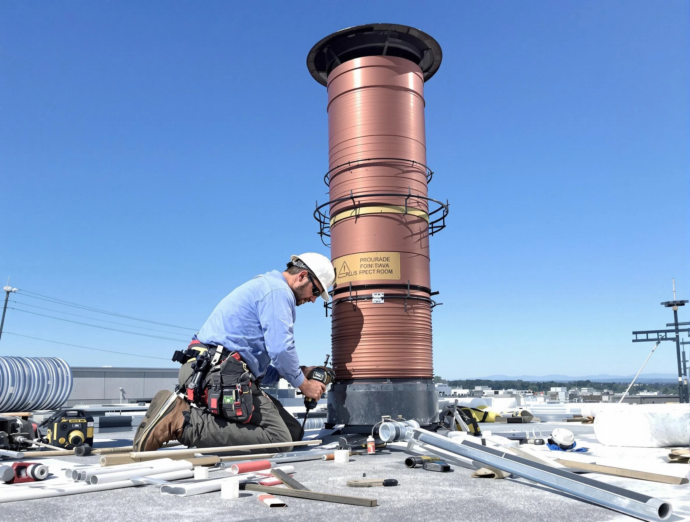 Installed chimney liner by Bernalillo Chimney Sweep in Bernalillo, NM