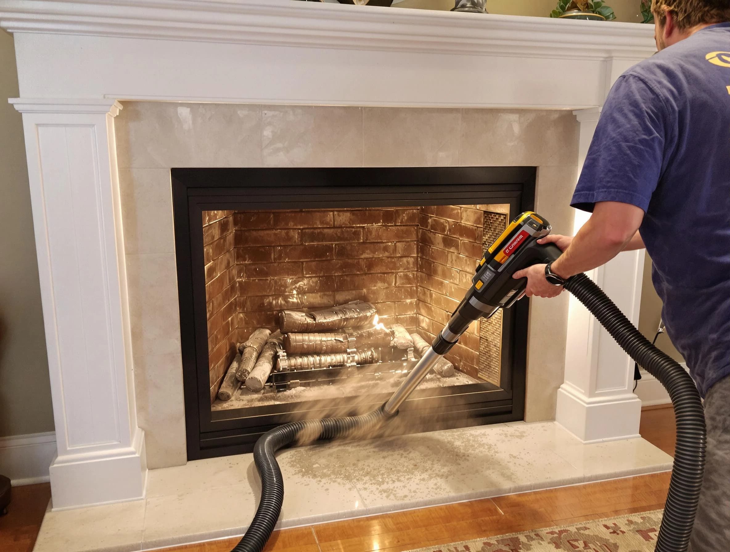 Fireplace cleaning performed by Bernalillo Chimney Sweep in Bernalillo, NM