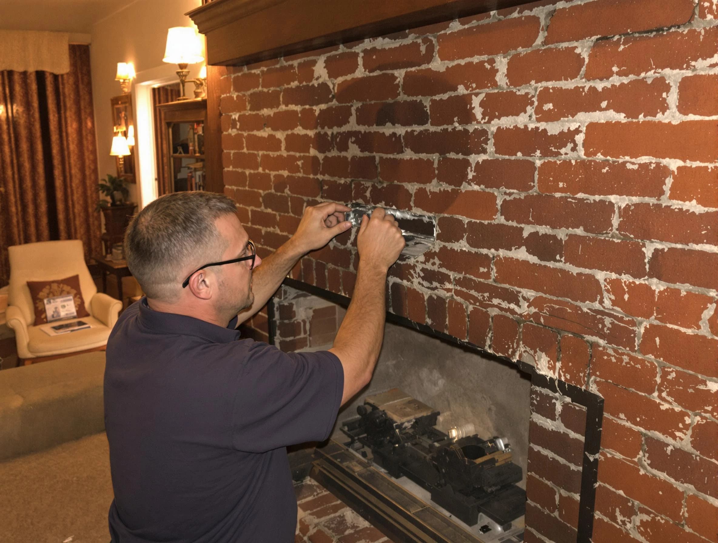 Bernalillo Chimney Sweep expert fixing a fireplace in Bernalillo, NM