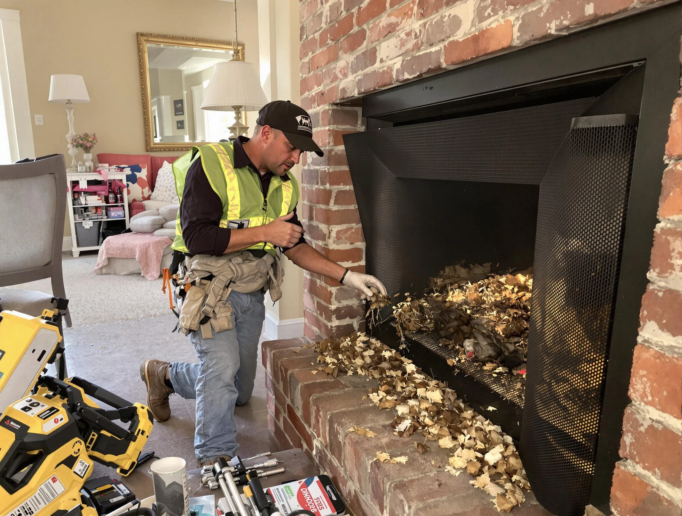 Safe screening installation by Bernalillo Chimney Sweep in Bernalillo, NM