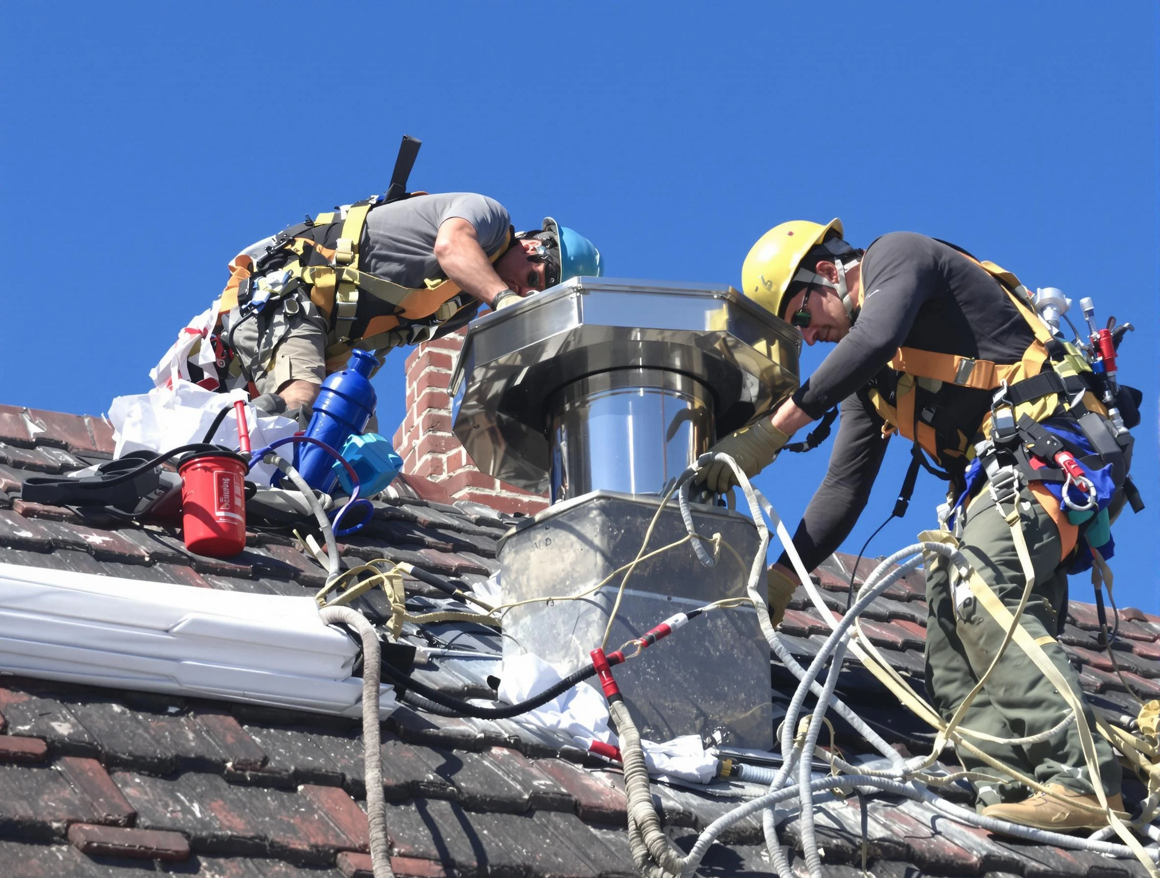 Protective chimney cap installed by Bernalillo Chimney Sweep in Bernalillo, NM