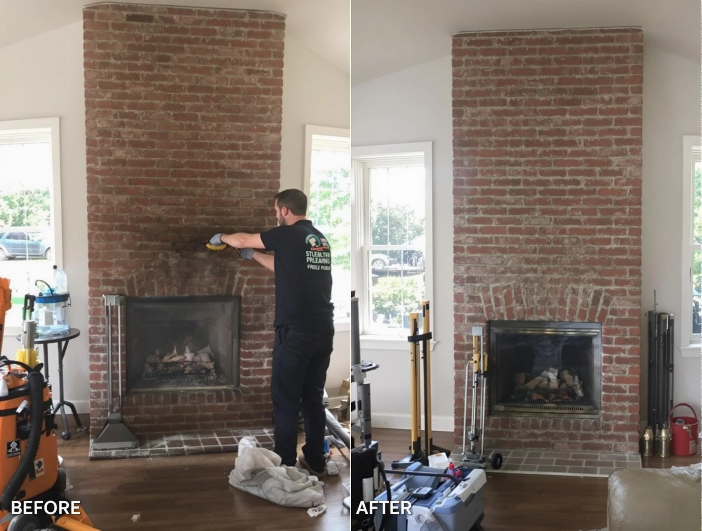 Finished chimney sweeping service by Bernalillo Chimney Sweep in Bernalillo, NM