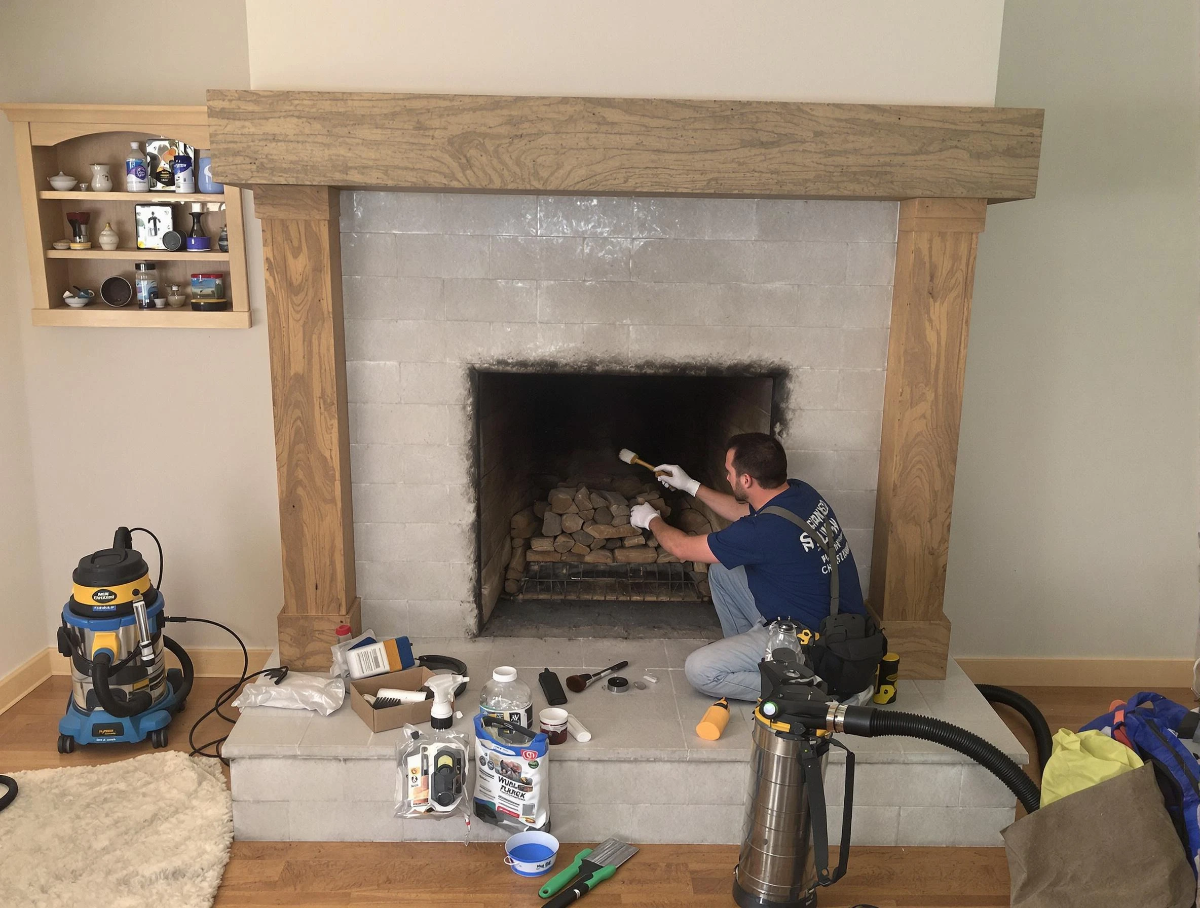 Detailed creosote removal process by Bernalillo Chimney Sweep in Bernalillo, NM